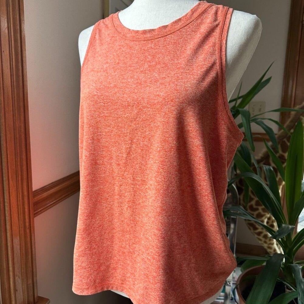 Athleta Tank, Orange Heather, EUC, L